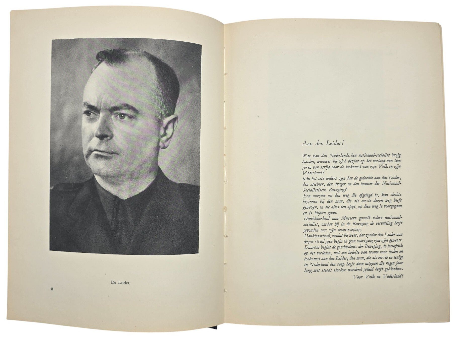 Original WW2 Dutch Collaboration Book - Voor Volk en Vaderland, Parool, resistance fighter signed — image 8