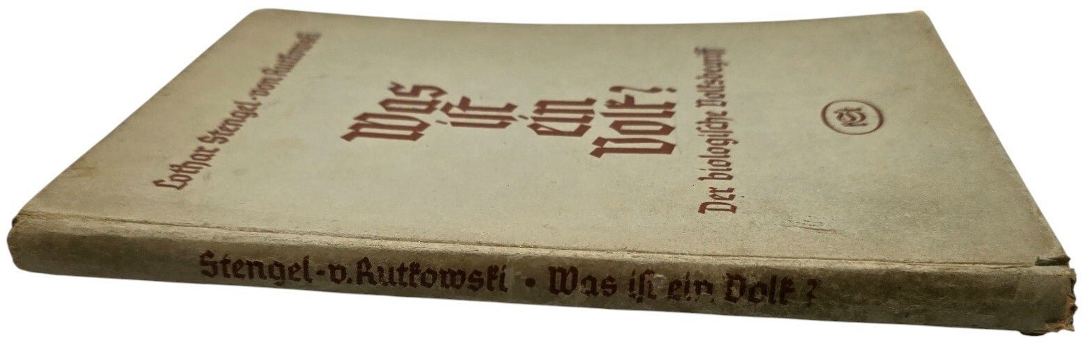 Original WW2 German Book - Was ist ein Volk? Der biologische Volksbegriff, Lothar Stengel- von Rutkowski (1942) — image 9