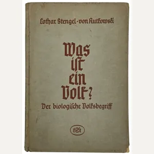 Original WW2 German Book - Was ist ein Volk? Der …