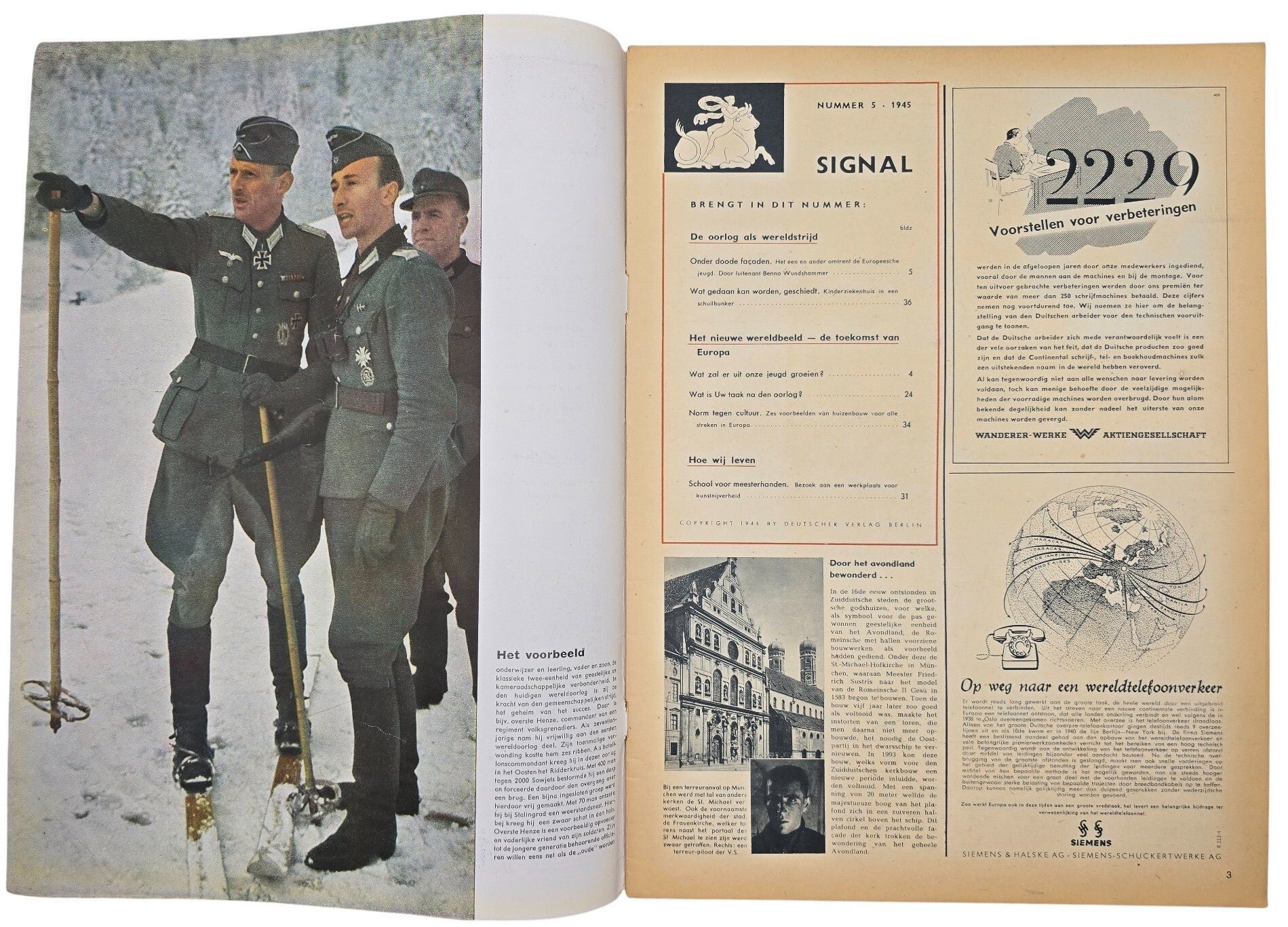 Original WW2 Dutch Magazine - Signal No. 5, Dutch language (1945) — image 2