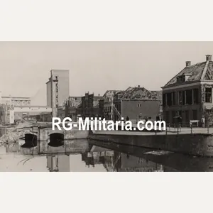 Original WW2 Dutch Liberation Photo - Destroyed buildings during the …