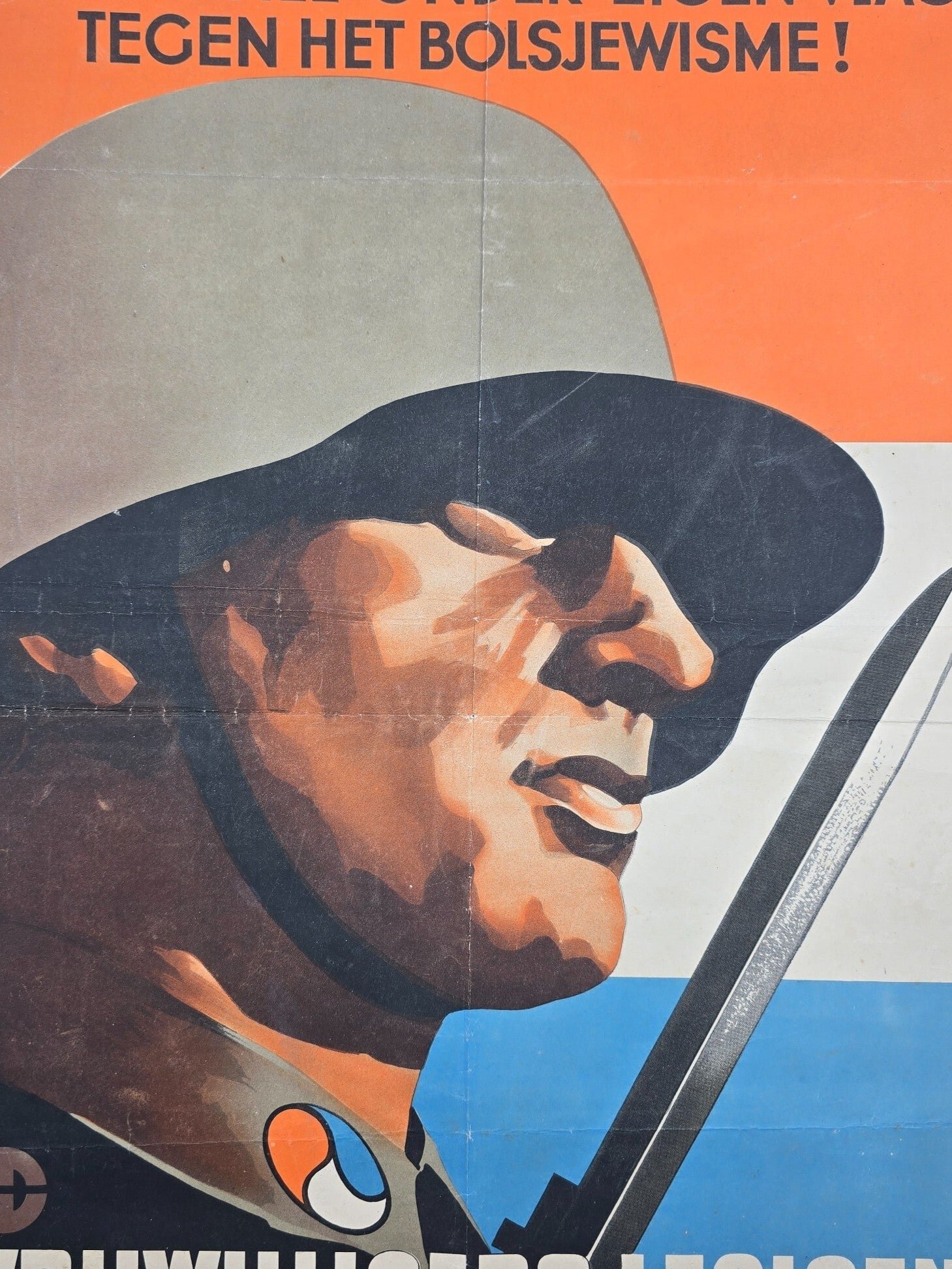 Original WW2 Dutch Waffen SS Poster - Strijd mee onder eigen vlag tegen het Bolsjewisme! Vrijwilligers Legioen Nederland (1941) — image 12
