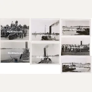 Original WW2 German Photo - German soldiers on a ship …