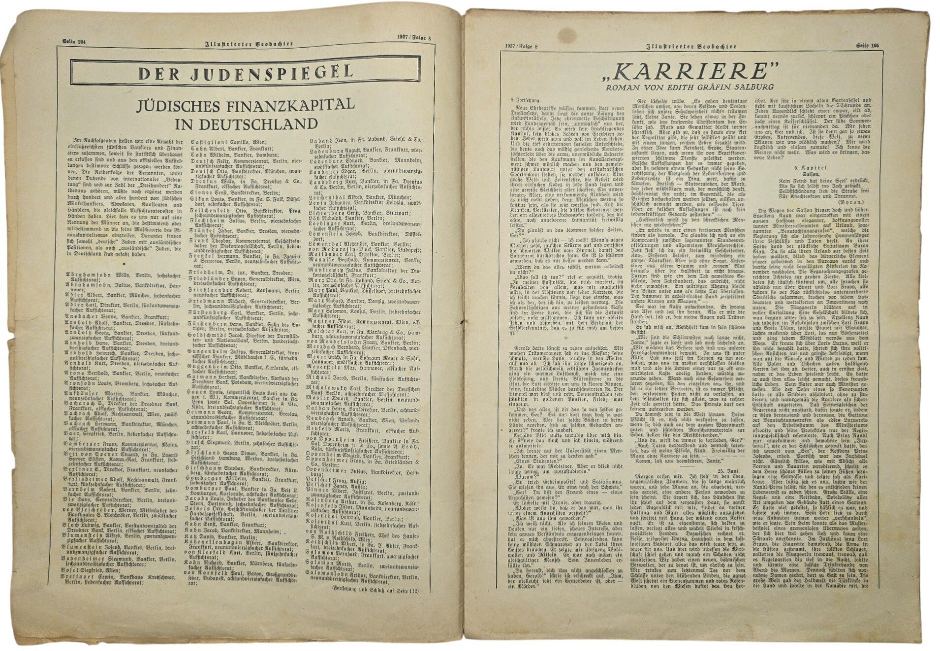 Original WW2 German NSDAP Newspaper - Illustrierter Beobachter 2nd year No. 8 (1927) — image 3