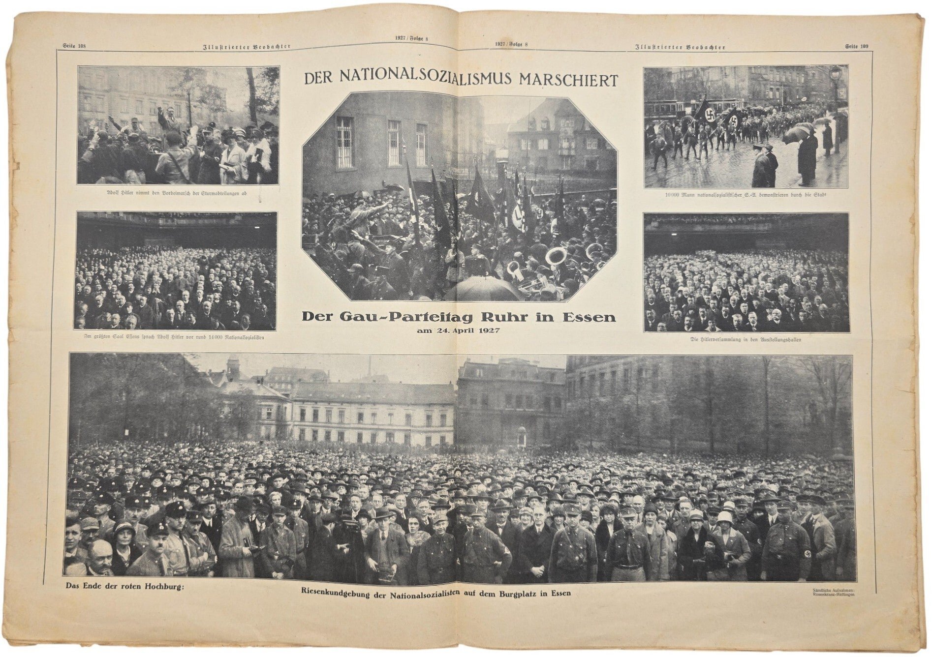 Original WW2 German NSDAP Newspaper - Illustrierter Beobachter 2nd year No. 8 (1927) — image 4