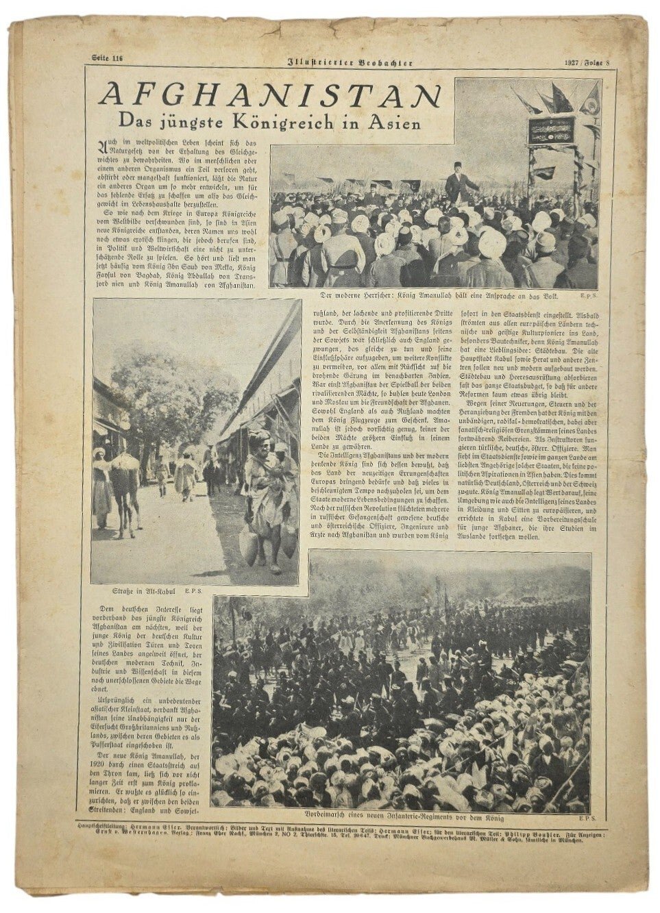 Original WW2 German NSDAP Newspaper - Illustrierter Beobachter 2nd year No. 8 (1927) — image 6