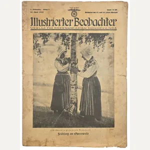 Original WW2 German NSDAP Newspaper - Illustrierter Beobachter 2nd year …