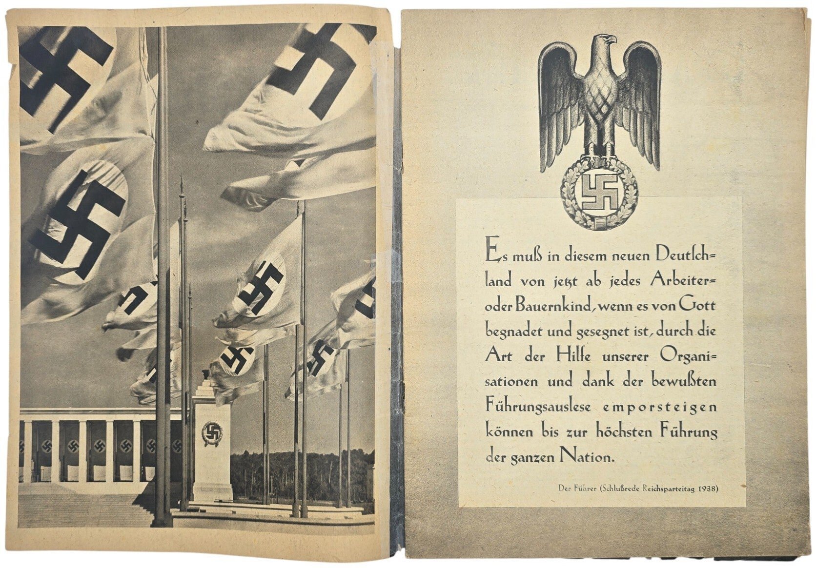 Original WW2 German NSDAP Brochure - Das Gesicht der Partei, Sonderdruck (1938) — image 2