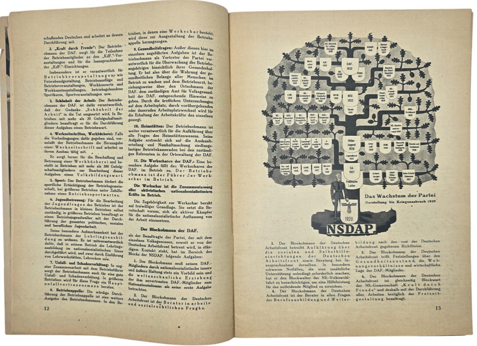 Original WW2 German NSDAP Brochure - Das Gesicht der Partei, Sonderdruck (1938) — image 5