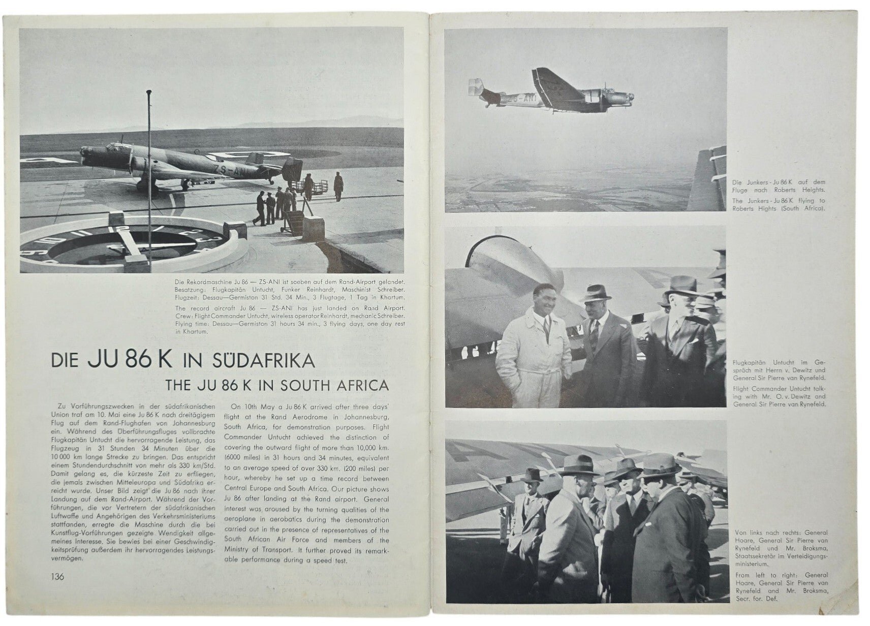 Original WW2 German Luftwaffe Magazine - Junkers Nachrichten 9th Year No. 5, Mai (1938) — image 5