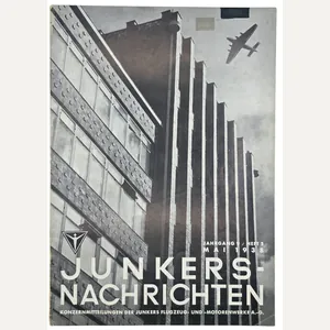 Original WW2 German Luftwaffe Magazine - Junkers Nachrichten 9th Year …