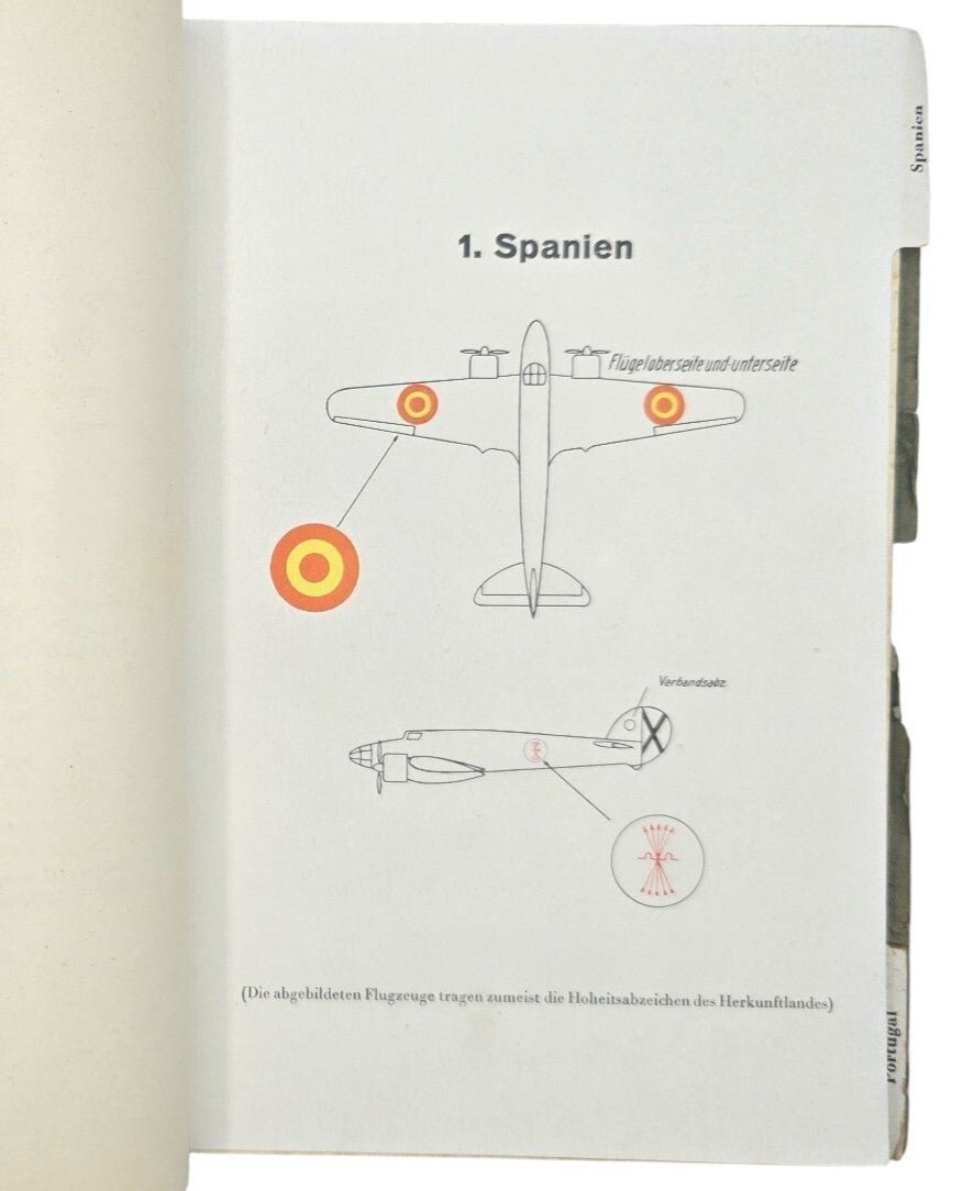 Original WW2 German Luftwaffe Brochure - Flugzeugerkennungstafeln Spanien Portugal L. Dv. 903 (1940) — image 4