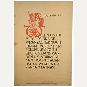 Original WW2 German Poster - NSDAP Wochenspruch folge 29, Adolf …
