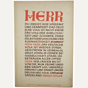 Original WW2 German Poster - NSDAP Wochenspruch folge 52, Adolf …