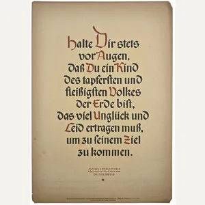 Original WW2 German Poster - NSDAP Wochenspruch folge 2, Dr. …