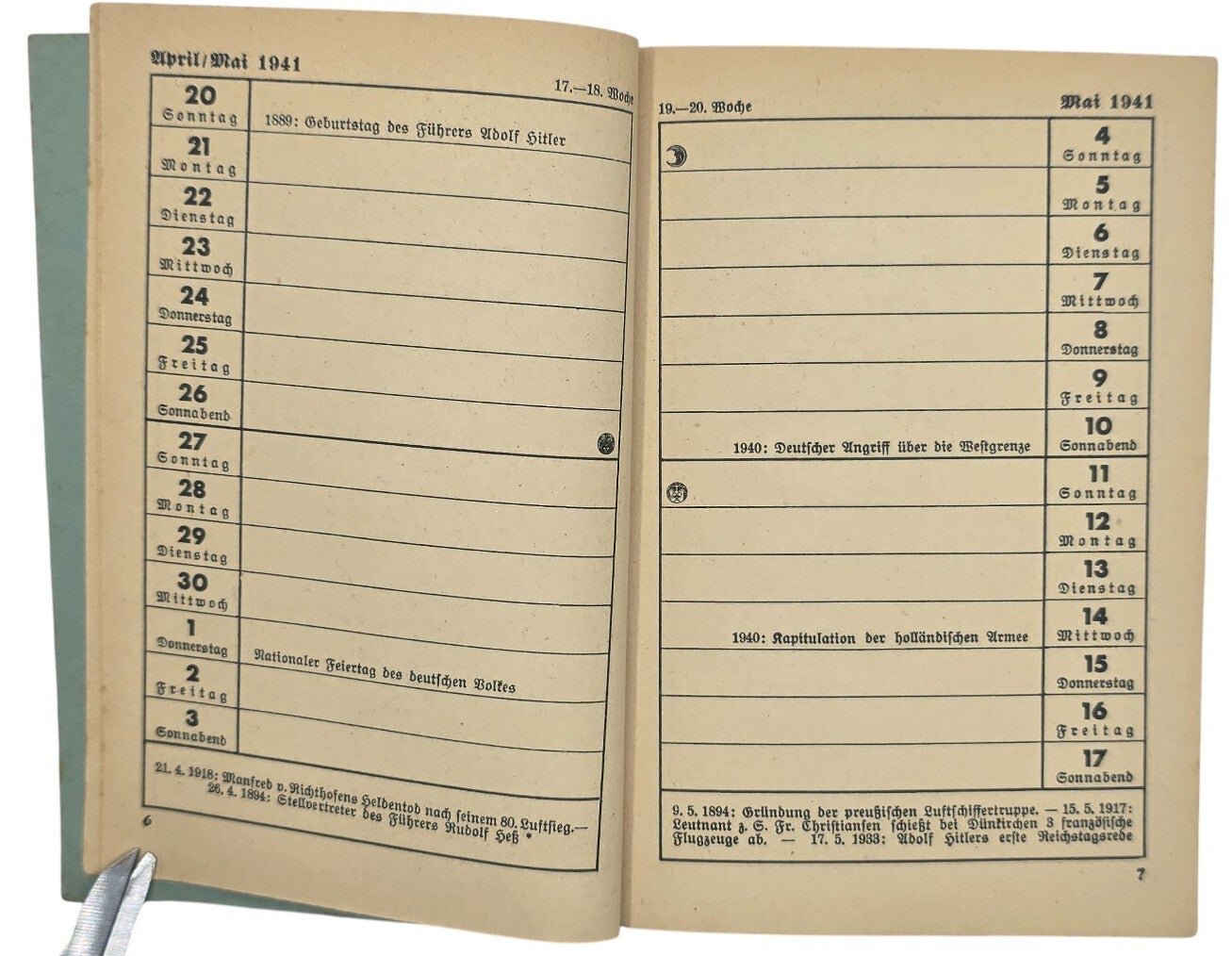 Original WW2 German NSFK Document - Dienst Taschenbuch des NS Fliegerkorps (1941 1942) — image 4