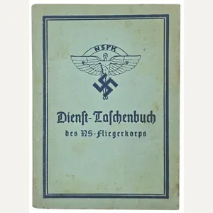 Original WW2 German NSFK Document - Dienst Taschenbuch des NS …