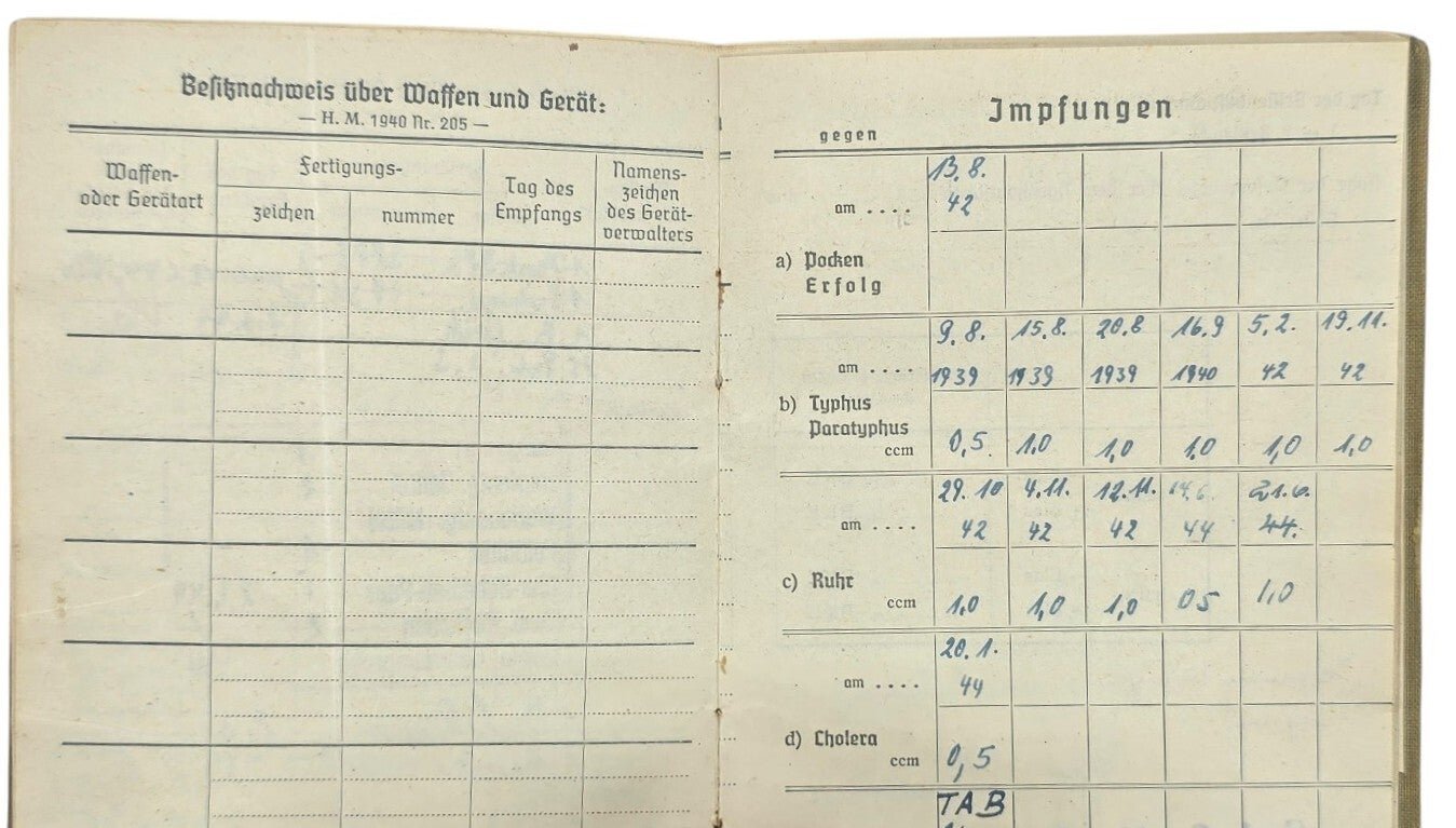 Original WW2 German Document - Wehrmacht Soldbuch Panzer Pionier Ersatz Btl. 208 (1944) — image 5