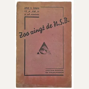 Original WW2 Dutch Collaboration NSB Brochure - Zoo zingt de …