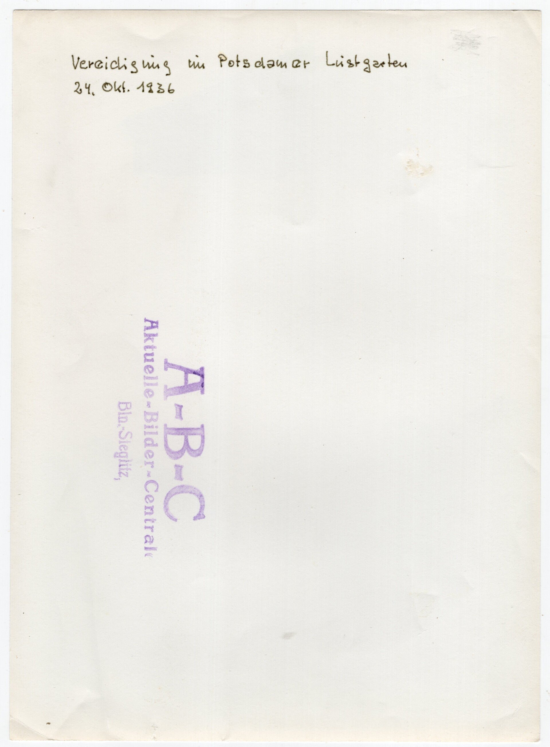 Original WW2 German Press Photo - Panzerspähwagen ceremony Potsdam (1936) — image 2