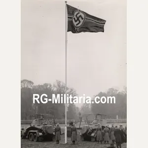 Original WW2 German Press Photo - Panzerspähwagen ceremony Potsdam (1936)
