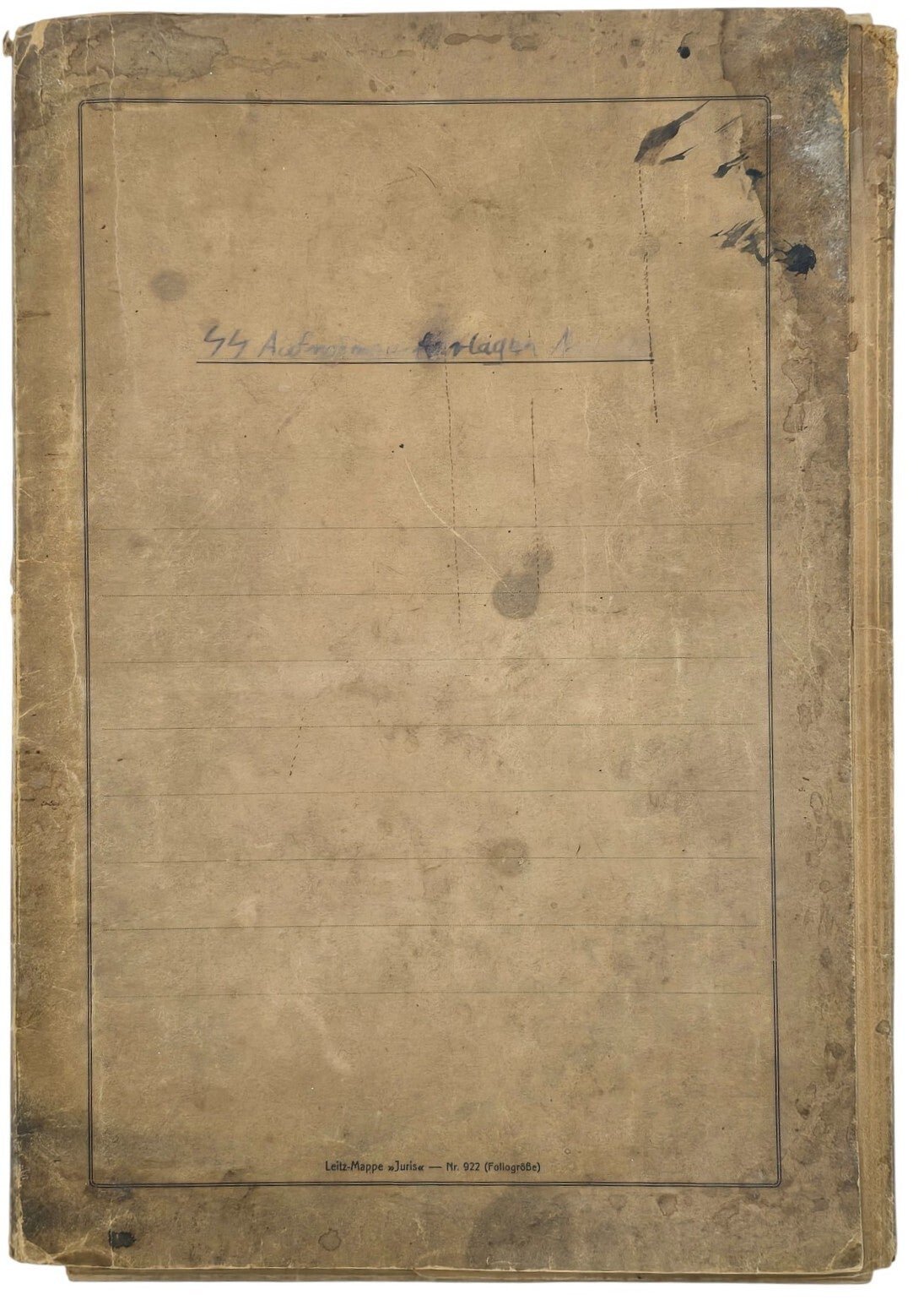 Original WW2 German Waffen SS Document - SS Ahnentafel marriage research set, I/3. Standarte, Hersbruck (1940) — image 2