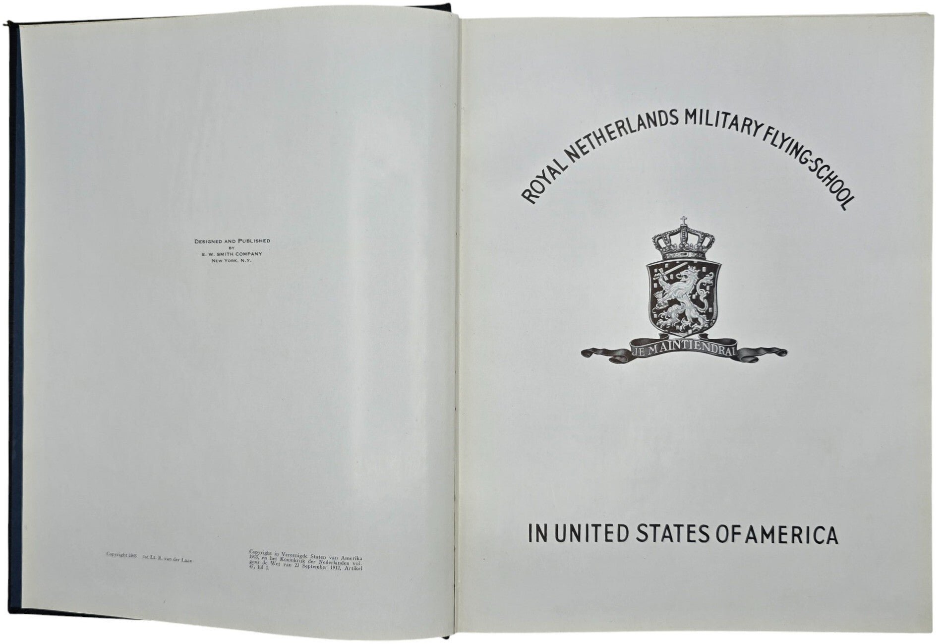 Original WW2 Dutch Book - Royal Netherlands Military Flying School in United States of America (1943) — image 3