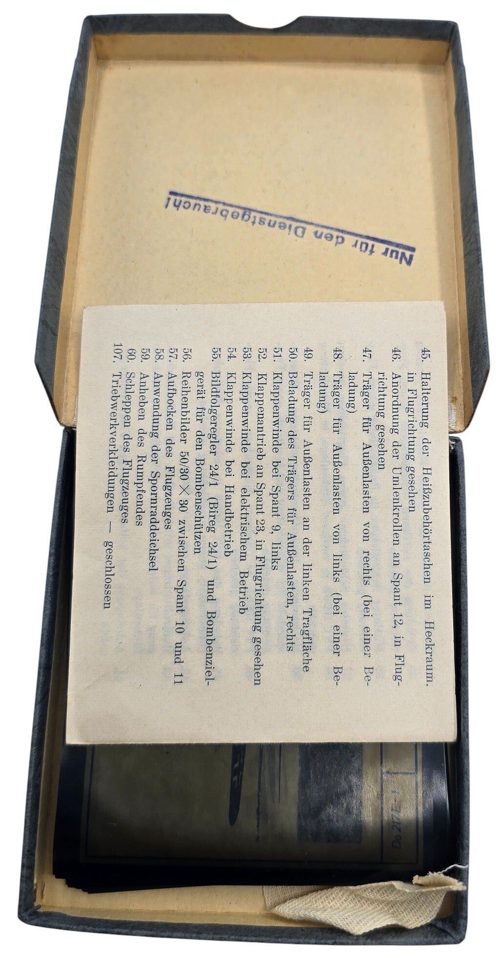 Original WW2 German Luftwaffe Document - Lehrbildreihe Nr. 29, Do. 217 E-1 airplane — image 9