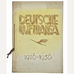 Original WW2 German Luftwaffe Book - 10 Jahre Deutsche Lufthansa …