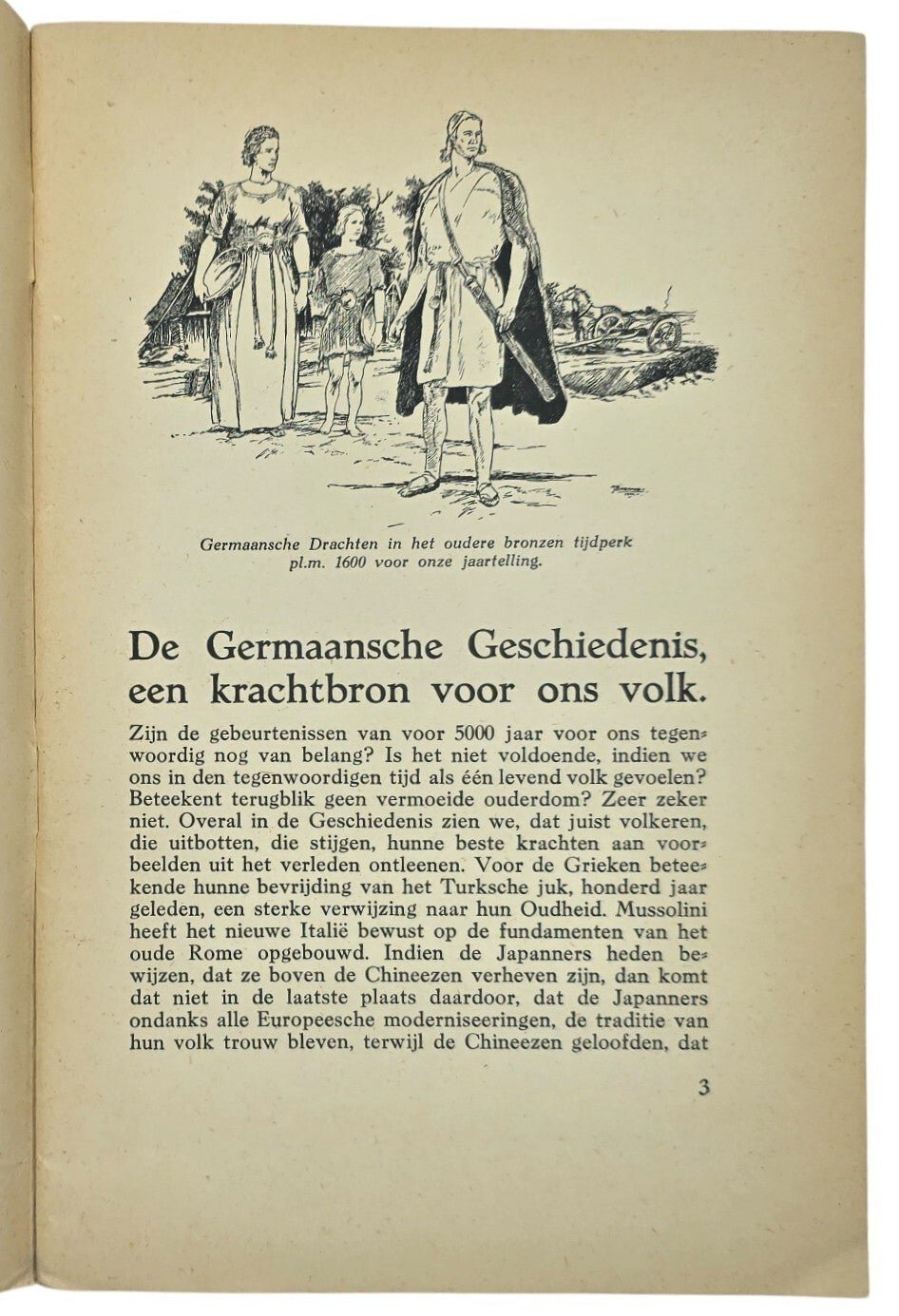 Original WW2 Dutch NSB Collaboration Brochure - Westland serie 1, De oorsprong van ons volk, Dr. R. Ströbel (1942) — image 3