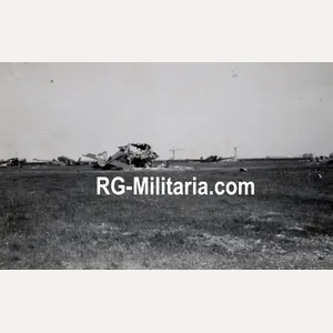 Original WW2 German Photo - Destroyed Junkers Ju 52 airplanes …