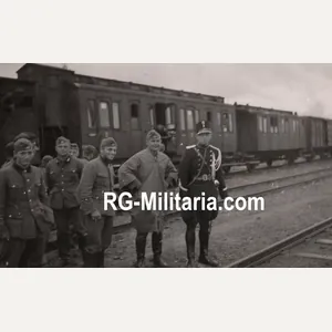 Original WW2 German Photo - Dutch military police with German …