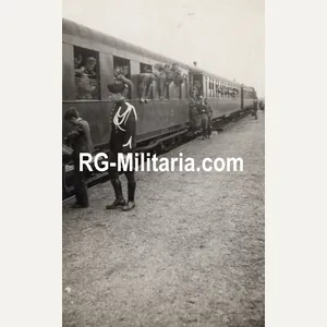 Original WW2 German Photo - Dutch military police with German …
