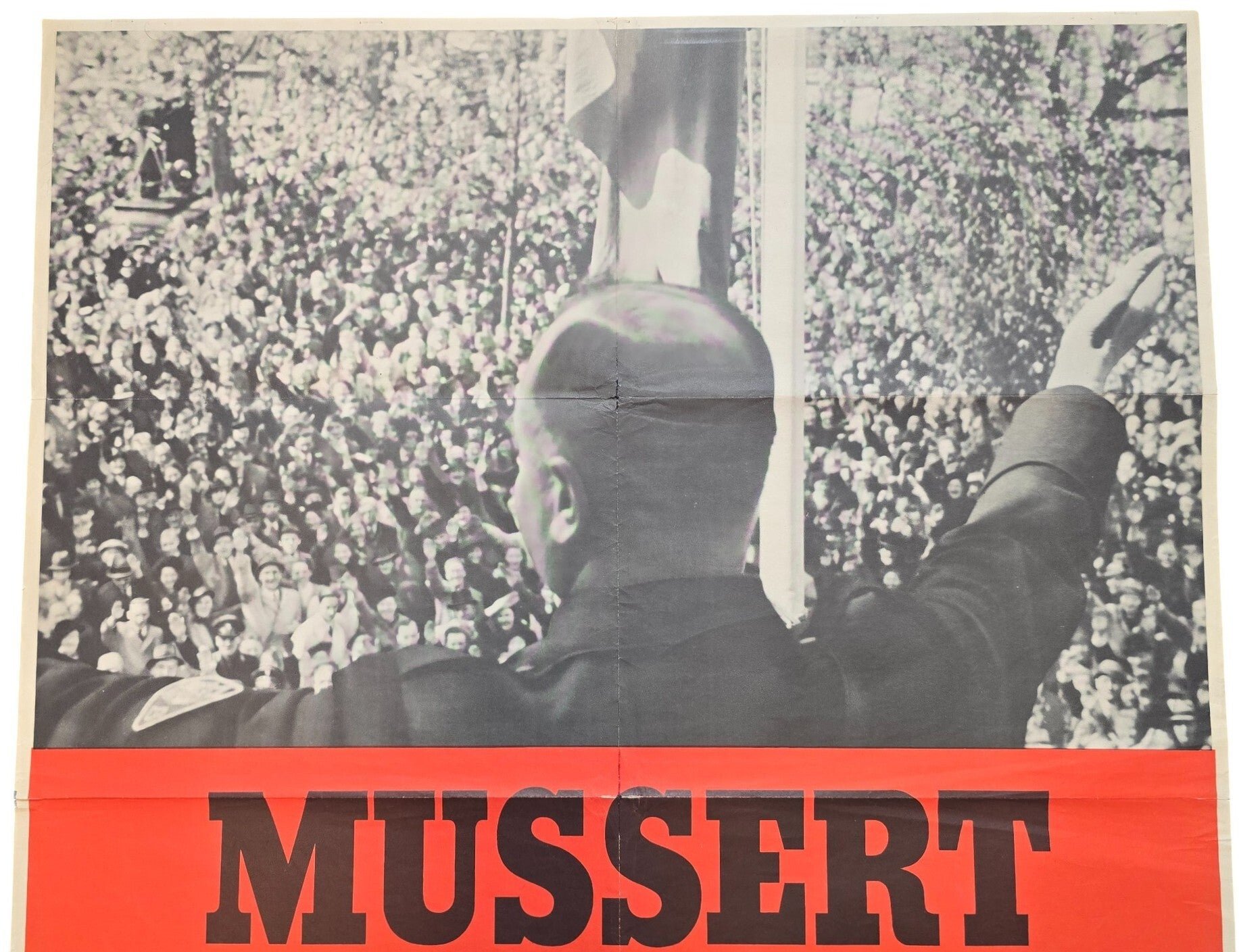 Original WW2 Dutch Collaboration NSB Poster - Mussert Spreekt (1941) — image 2