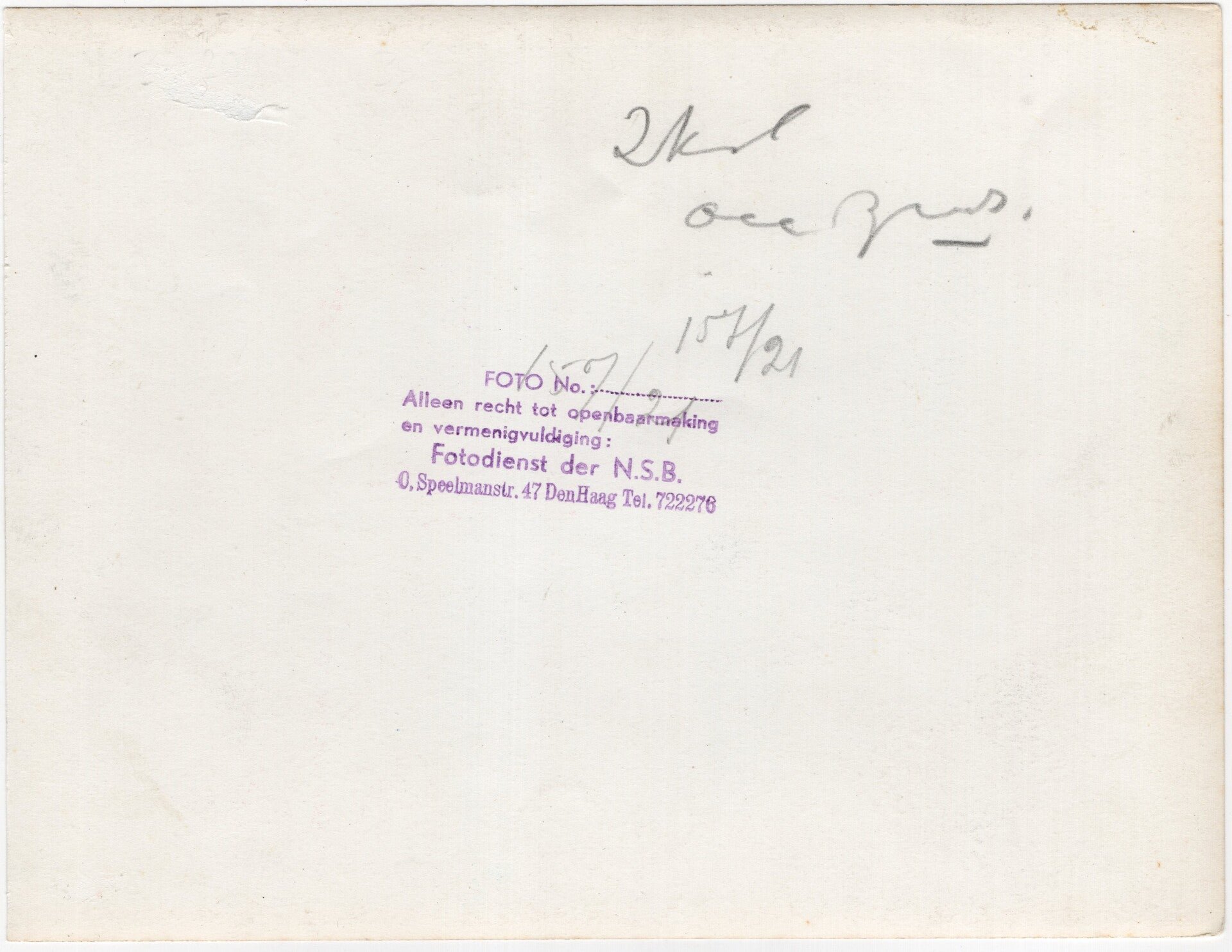 Original WW2 Dutch Collaboration NSB Press Photo - WA Weerafdeeling gathering with Mussert, Zondervan, Leeuwenberg, Van 't Hof in Eindhoven — image 2