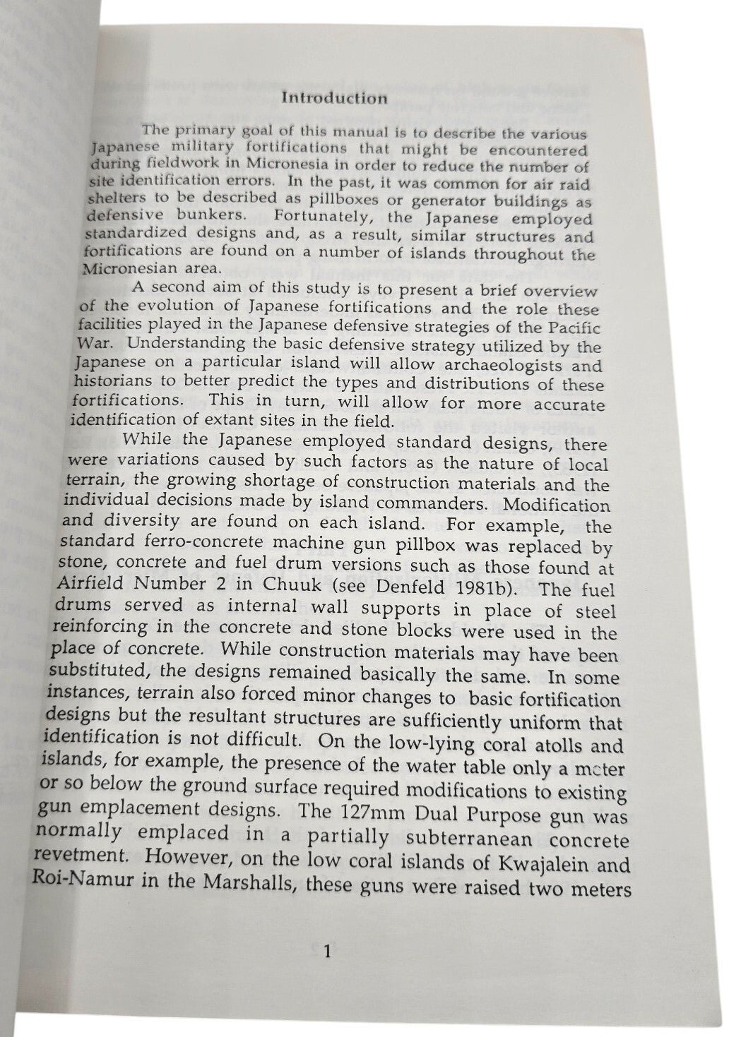 Original English Book – Japanese World War II Fortifications and Other Military Structures in the Central Pacific, D. Colt Denfeld (1992) — image 2