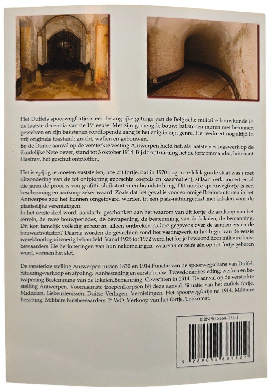 Original Dutch Brochure – Het spoorwegfortje van Duffel, Roland Versele (1990) — image 3