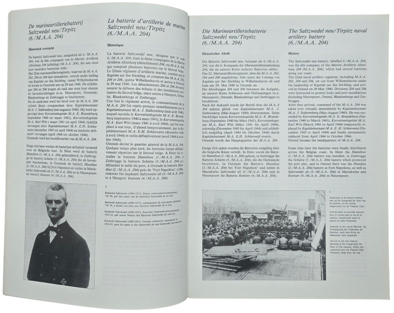 Original Dutch Brochure – Raversijde 1940–1944: De Atlantikwall – Batterij Saltzwedel Neu / Tirpitz, Mariette Jacobs (1995) — image 2