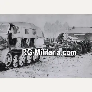 Original WW2 German Bilderdienst Press Photo - Raupenschlepper Ost with …