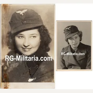 Original WW2 German Photo - Portrait Luftwaffe Helferin Prague (1944 …