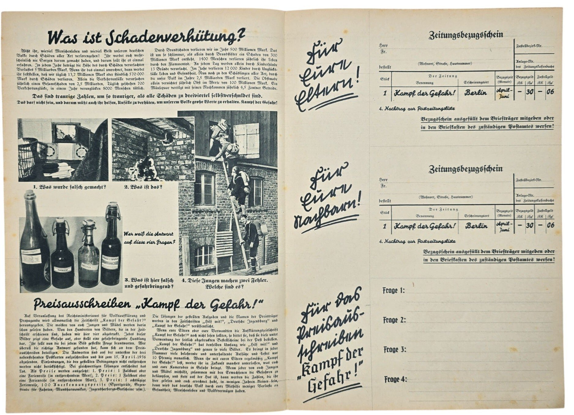 Original WW2 German Document - Durch Rechnen wird man flug — image 2