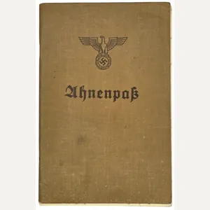 Original WW2 German Document - Ahnenpass Leipzig (1936)