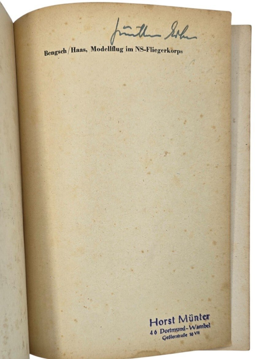 Original WW2 German NSFK Book - Modellflug im NS-Fliegerkorps, G. Bengsch, W. Haas (1942) — image 2