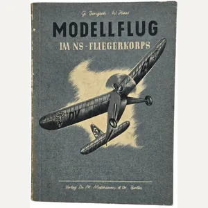 Original WW2 German NSFK Book - Modellflug im NS-Fliegerkorps, G. …