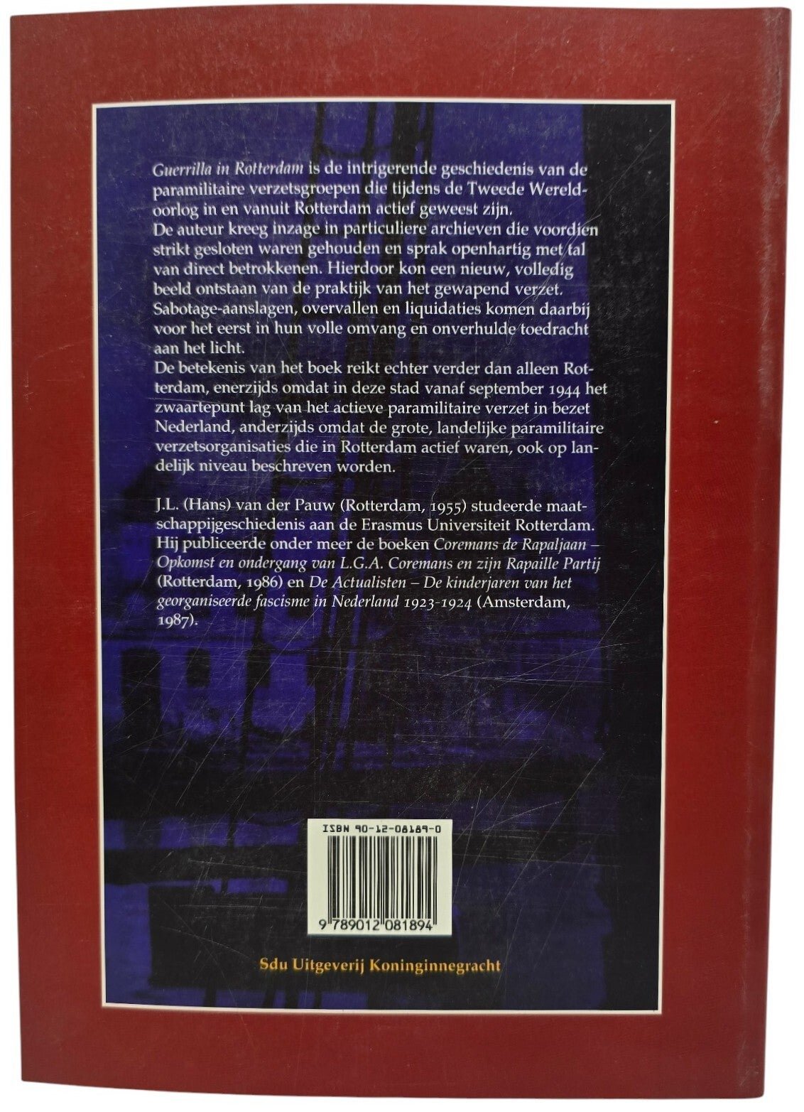 Original Dutch Book – Guerrilla in Rotterdam: De paramilitaire verzetsgroepen (1940–1945), J.L. van der Pauw (1995) — image 4