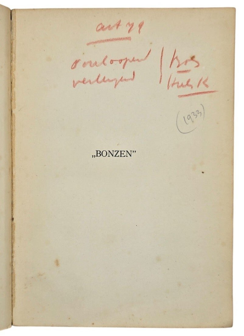 Original WW2 Dutch Collaboration NSB Brochure - Bonzen, Ralph Springer (1933) — image 2