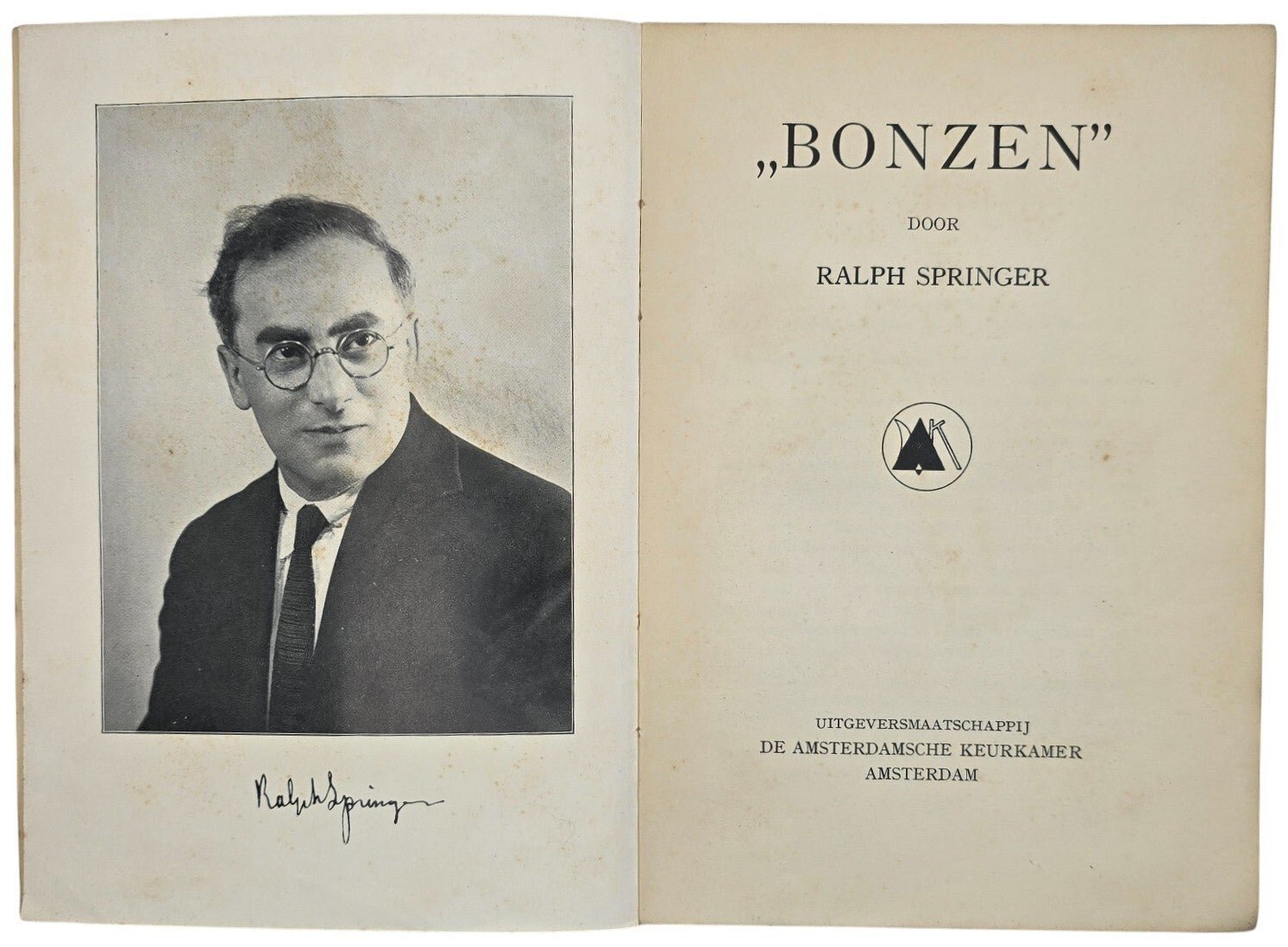 Original WW2 Dutch Collaboration NSB Brochure - Bonzen, Ralph Springer (1933) — image 3