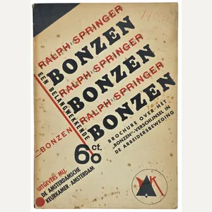 Original WW2 Dutch Collaboration NSB Brochure - Bonzen, Ralph Springer …