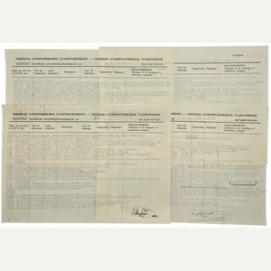 Original WW2 Dutch Document - Dutch Army Luchtwachtdienst air watch …