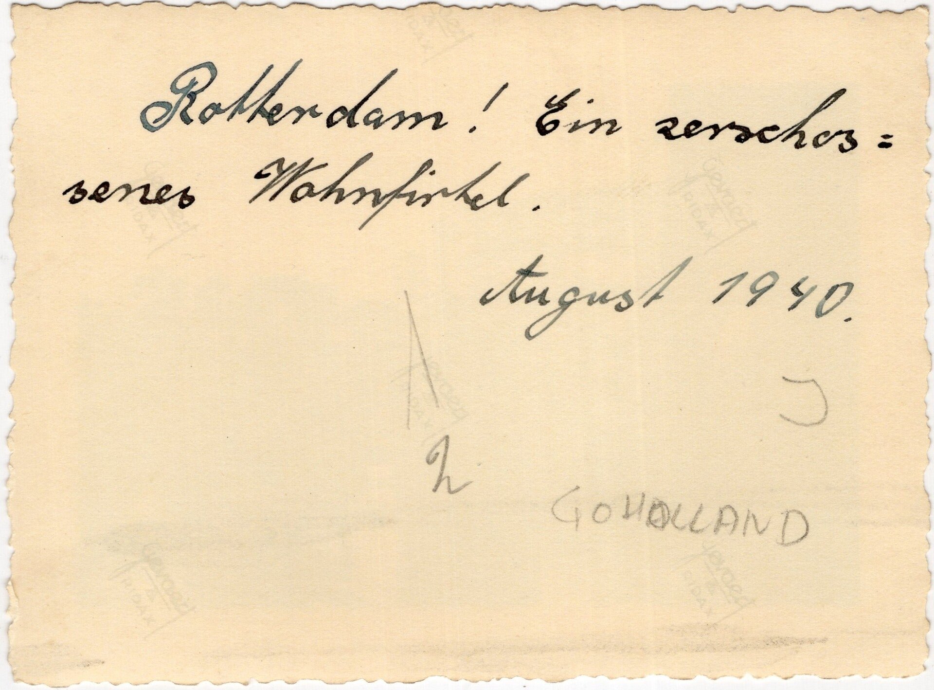 Original WW2 German Photo - German soldiers photographing the ruins in Rotterdam, Holland (1940) — image 2